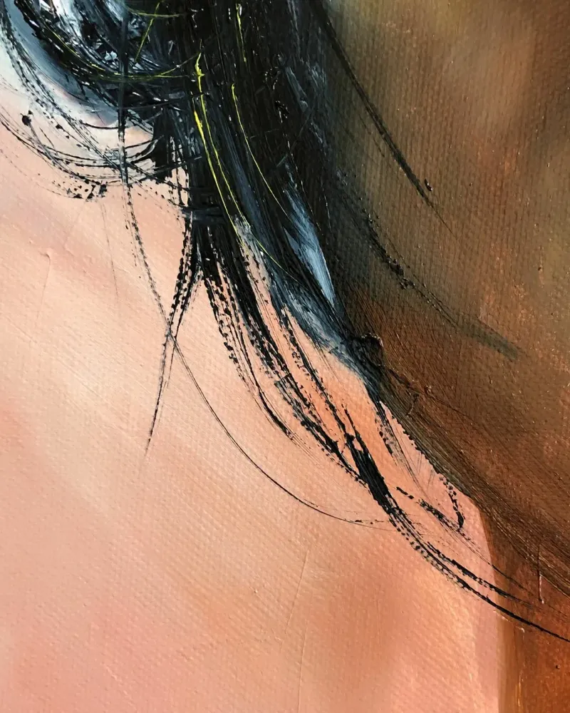 Портрет девушки. Картина маслом 40×50 см — 40×50 см