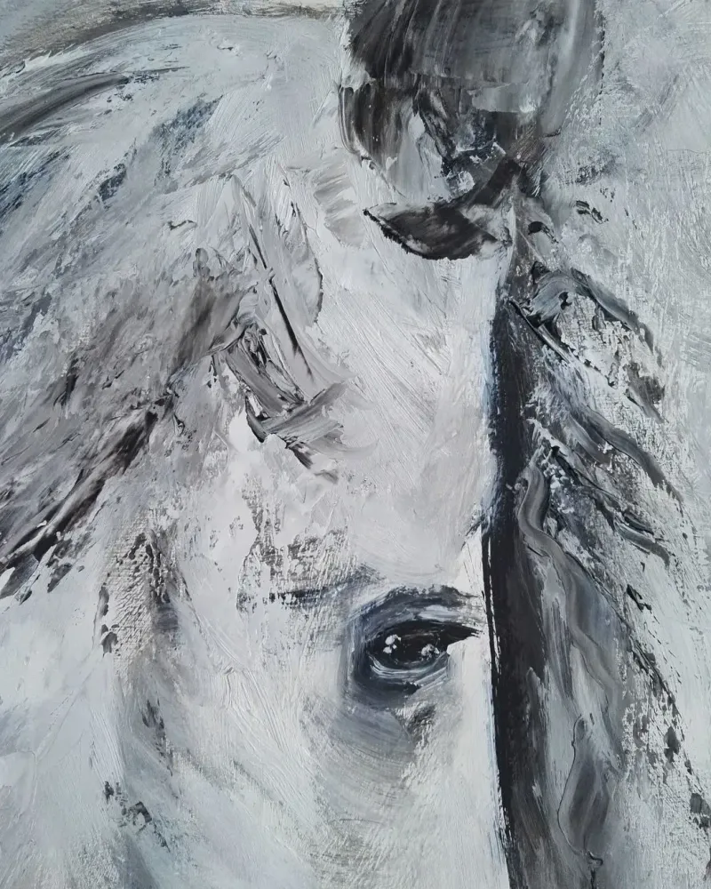 Портрет лошади. Картина маслом 50×70 см — 50×70 см