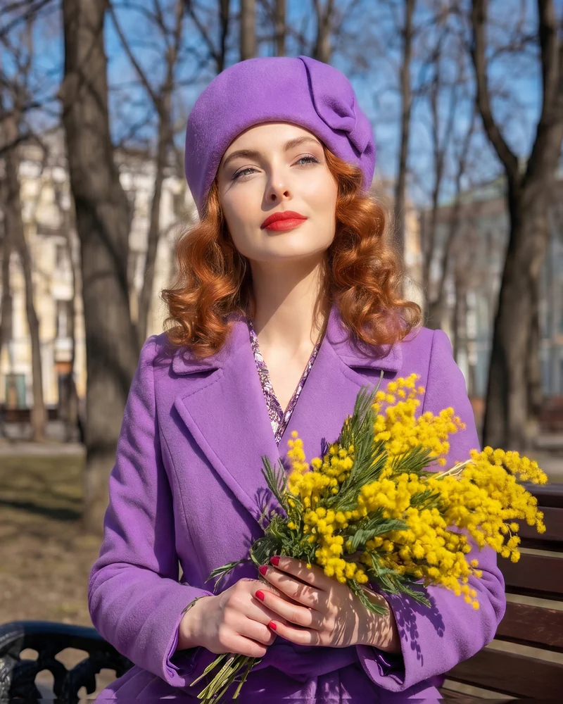 Шляпа из велюра