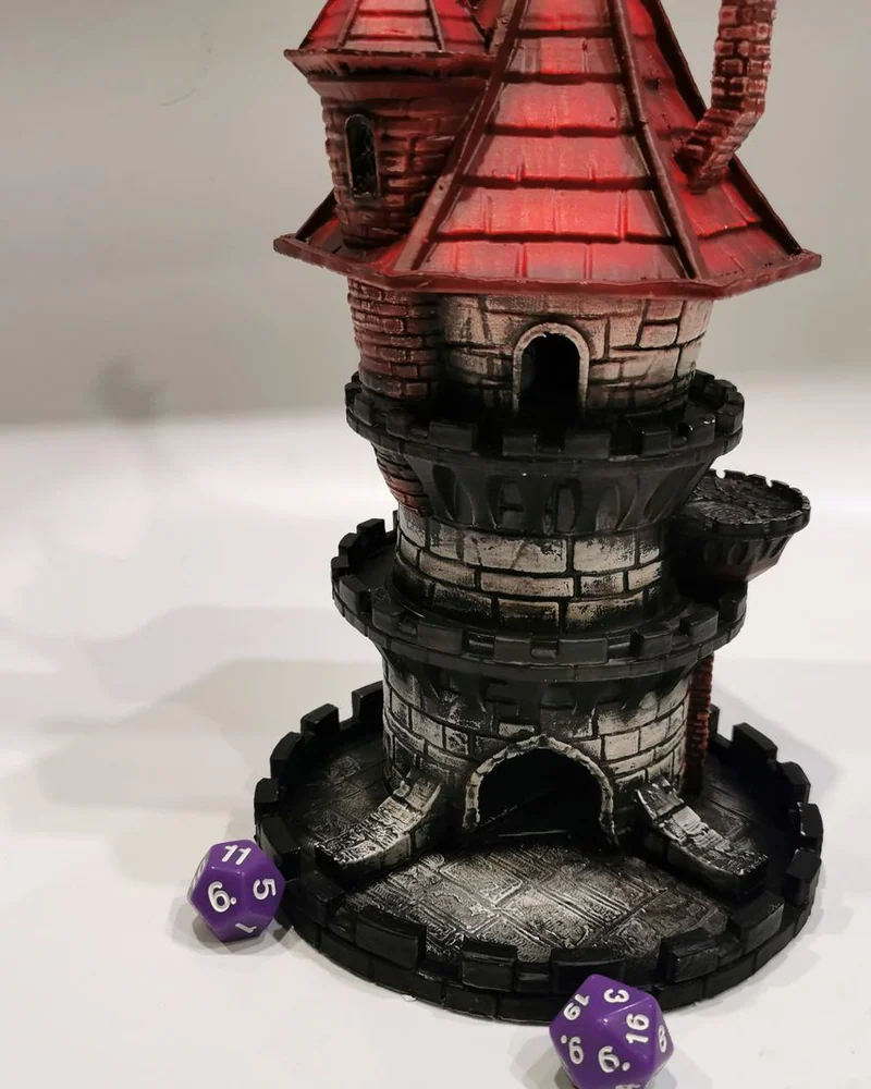 Дайстауэр "Башня волшебника" в цвете, Dice Tower