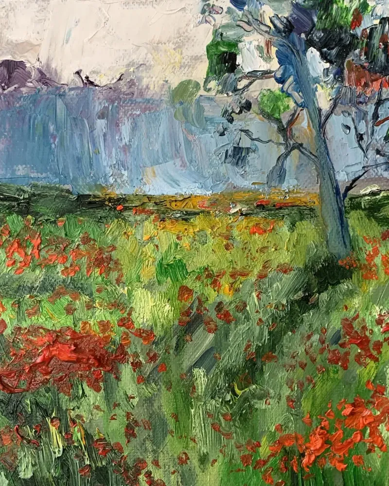 Пейзаж. Картина маслом 20×20 см — 20×20 см