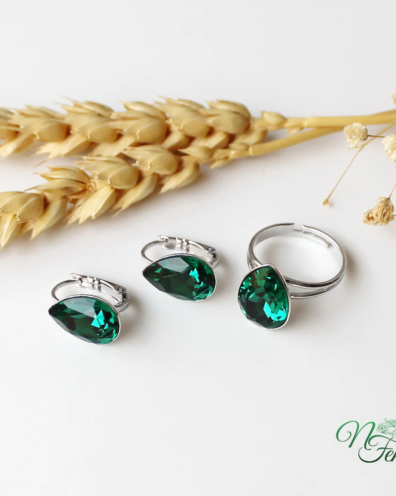 Комплект "Emerald" Swarovski