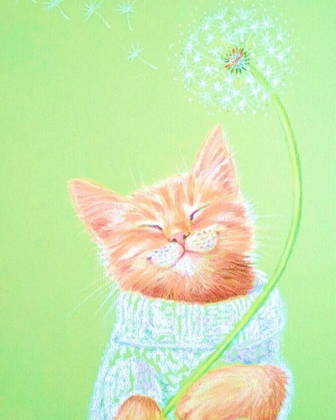 Картина с котом Настроение:)