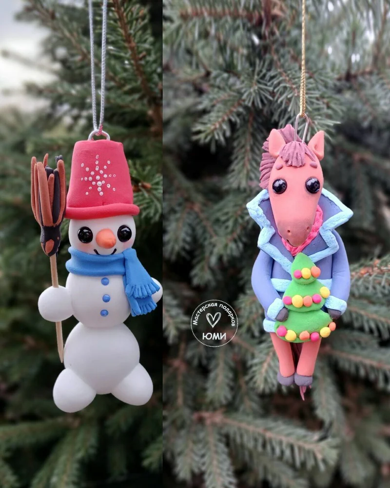 Ёлочная игрушка «Снеговик»