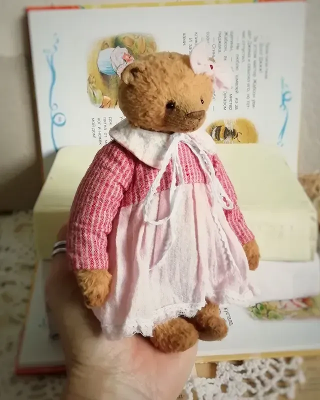 Мишка Тедди Элли, коричневый, 18 см