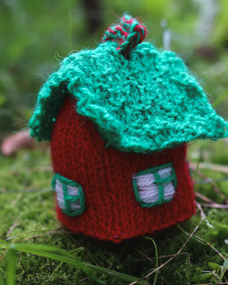 елочная игрушка домик