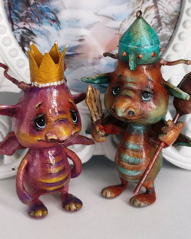 Ёлочная игрушка "Дракончики"