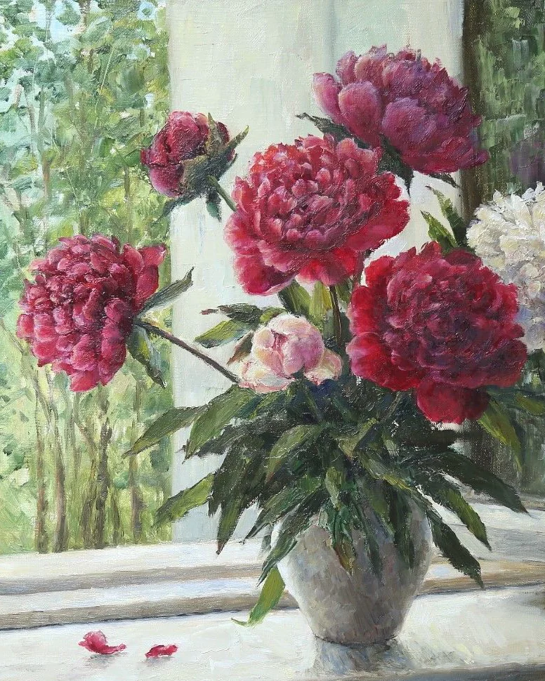 Картины с пионами