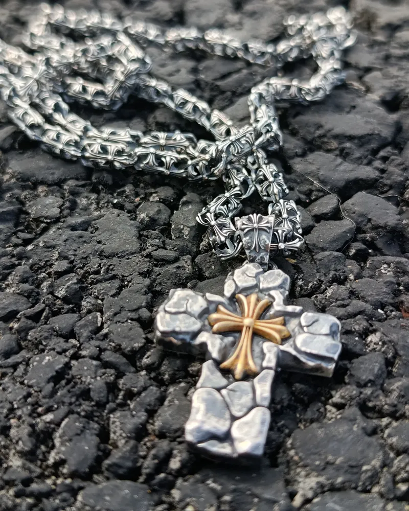 Цепь и подвес в стиле Chrome Hearts