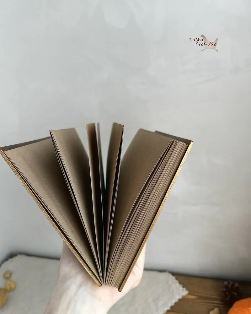 Деревянная книга рецептов А5 «Овощная» с коптским переплётом — Овощная 2.2