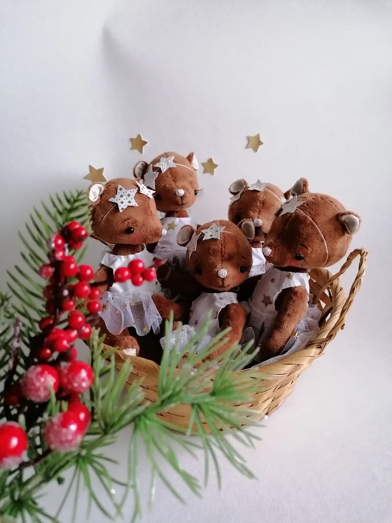 Коричневый мишка, 20 см