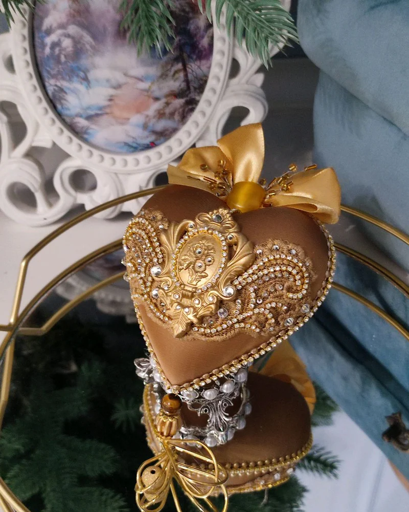 Ёлочная игрушка "Сердце"