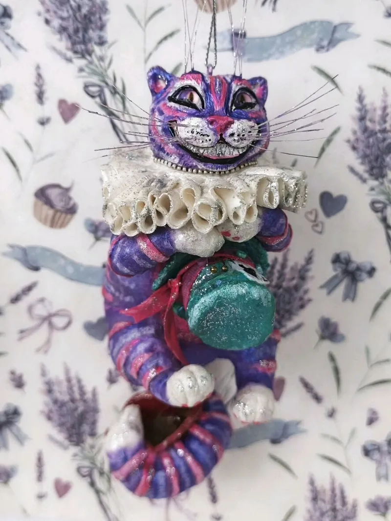 Ватная игрушка «Чеширский кот»