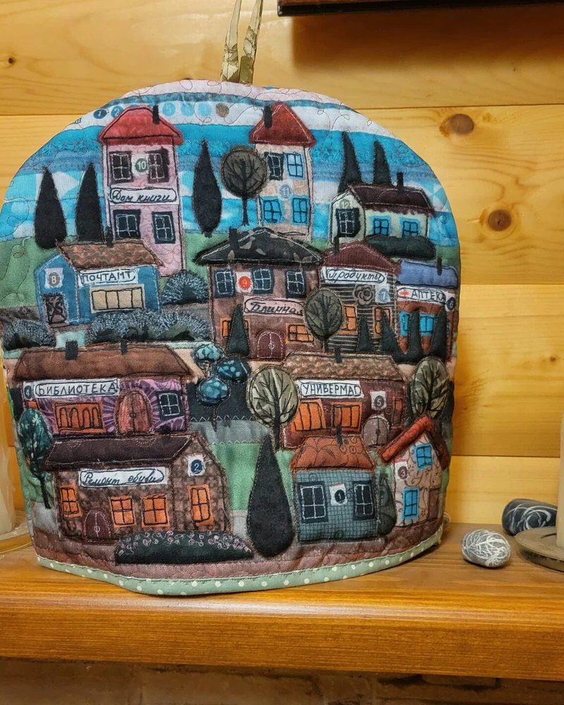 Грелка на чайник "Домики"