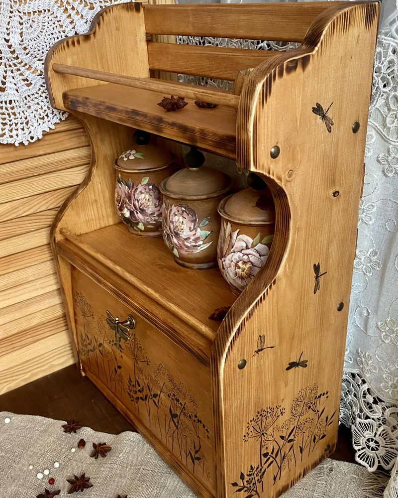 Хлебница с полкой «Травы» — Основной