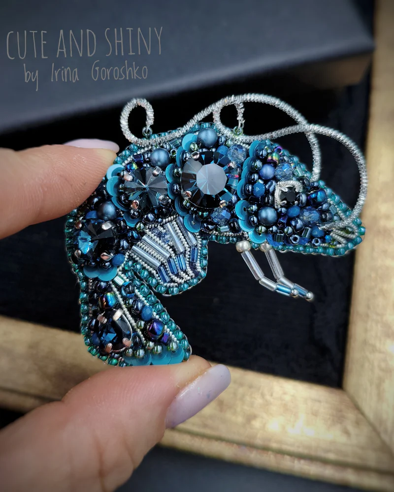 Брошь Креветка / Shrimp brooch
