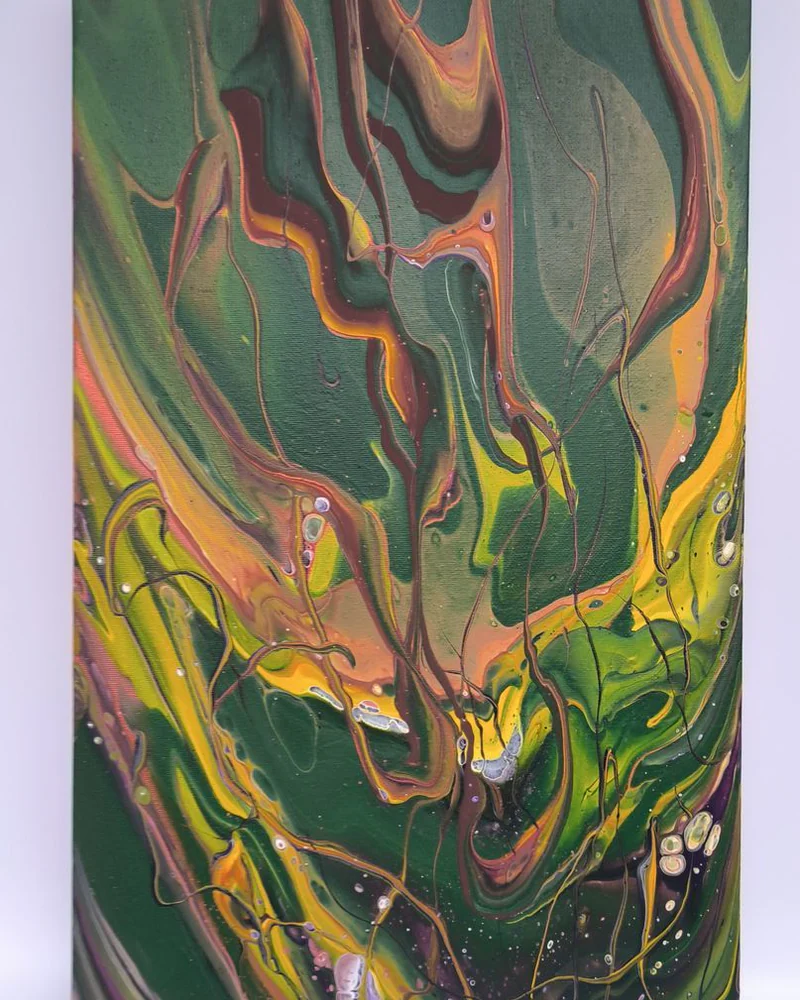Картина жидким акрилом (fluid art) 30х50 см