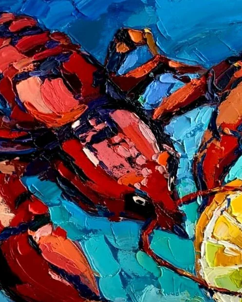 Картина маслом Рак