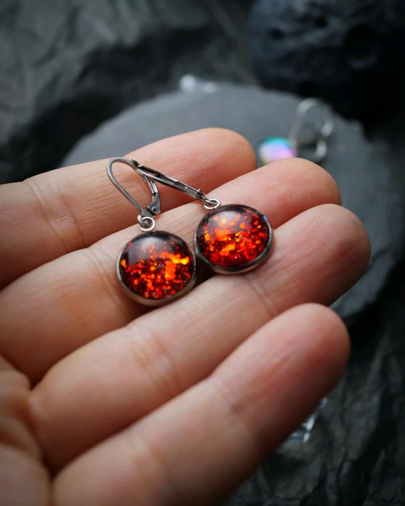 Серьги дихроик