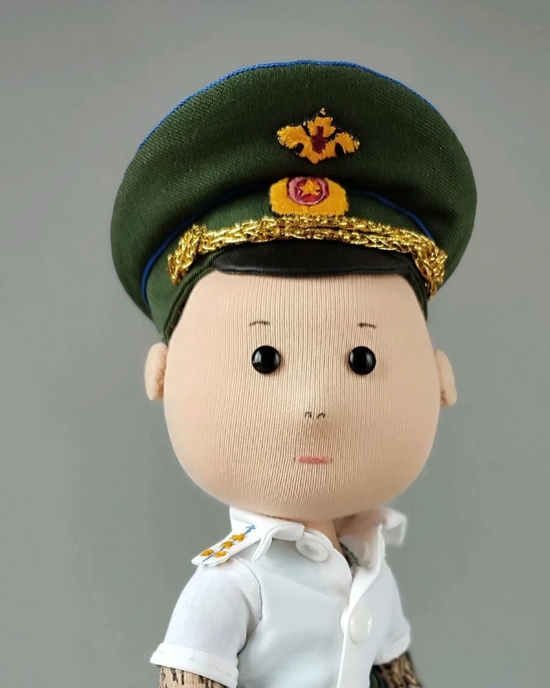 Портретная кукла по фото, подарок мужчине военному мужу другу — Основной