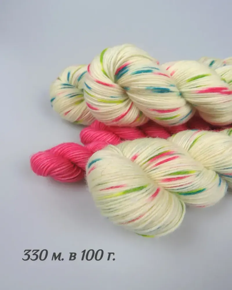 null — Крапинки + розовый, 80 + 20 г