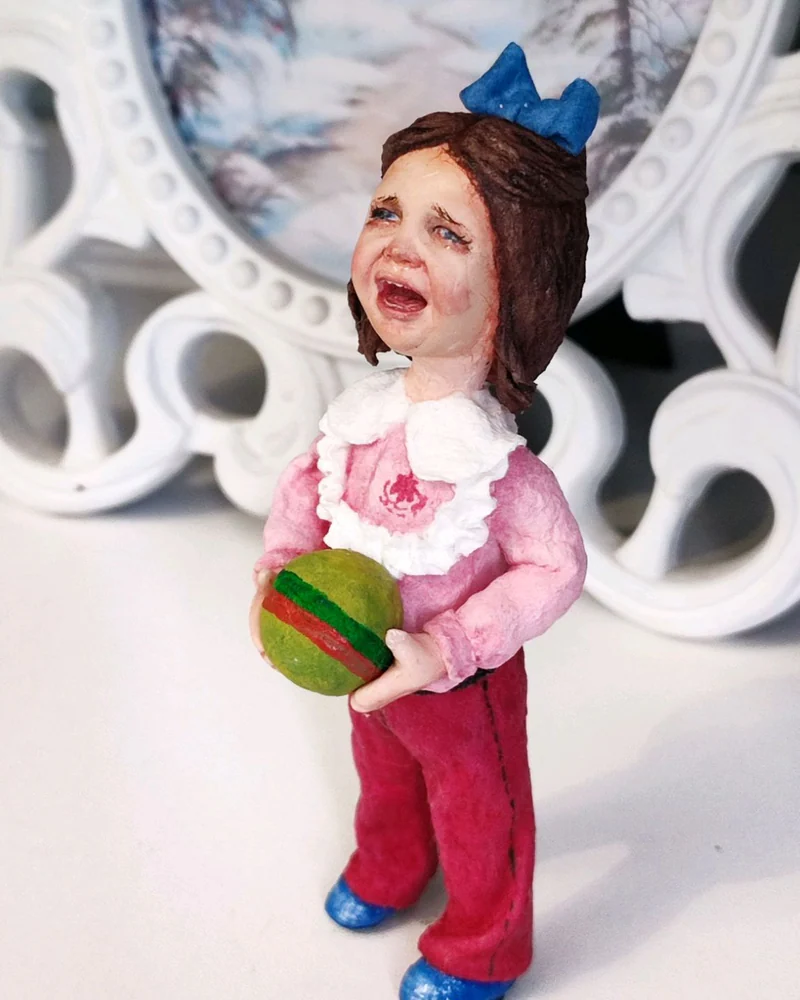Ёлочная игрушка из ваты