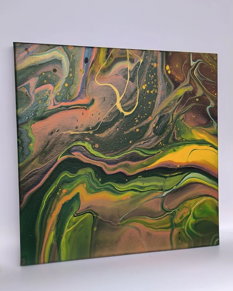 Картина жидким акрилом (fluid art) 40х40 см