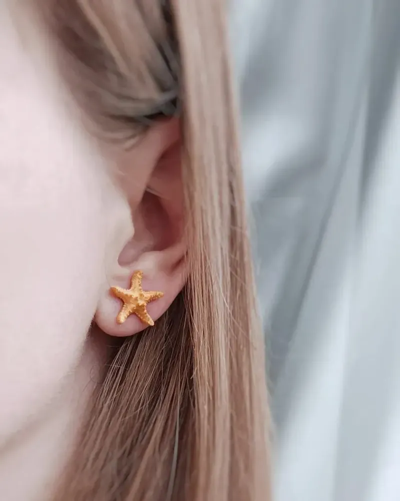 Серьги Морские звёзды