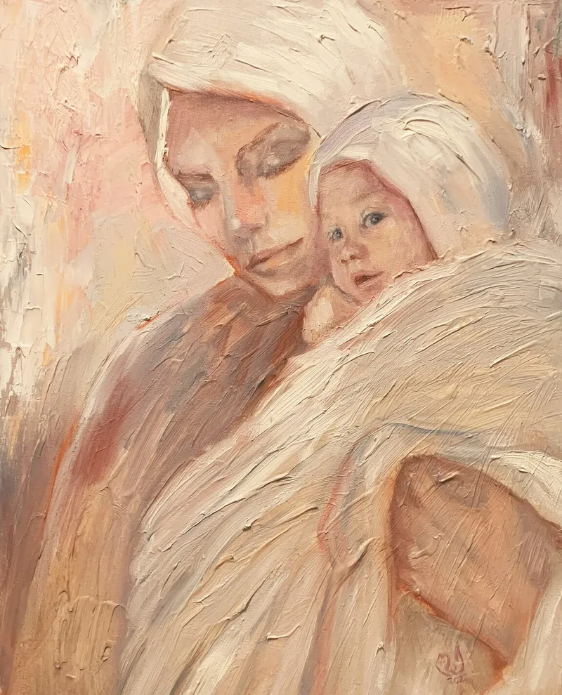 Мама. Картина маслом 40×50 см — 40×50 см