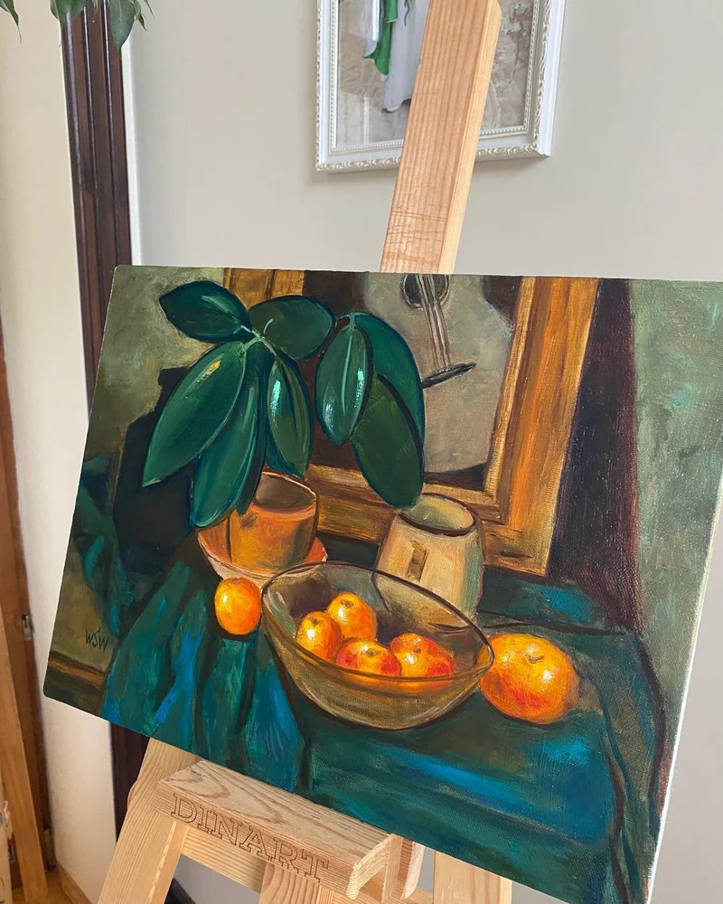 Картина маслом 30×40 см. Натюрморт с фруктами — Оригинал