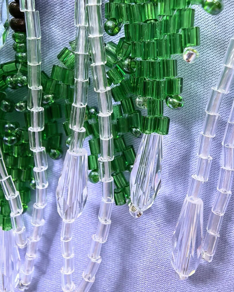 Колье из бисера Летний дождь