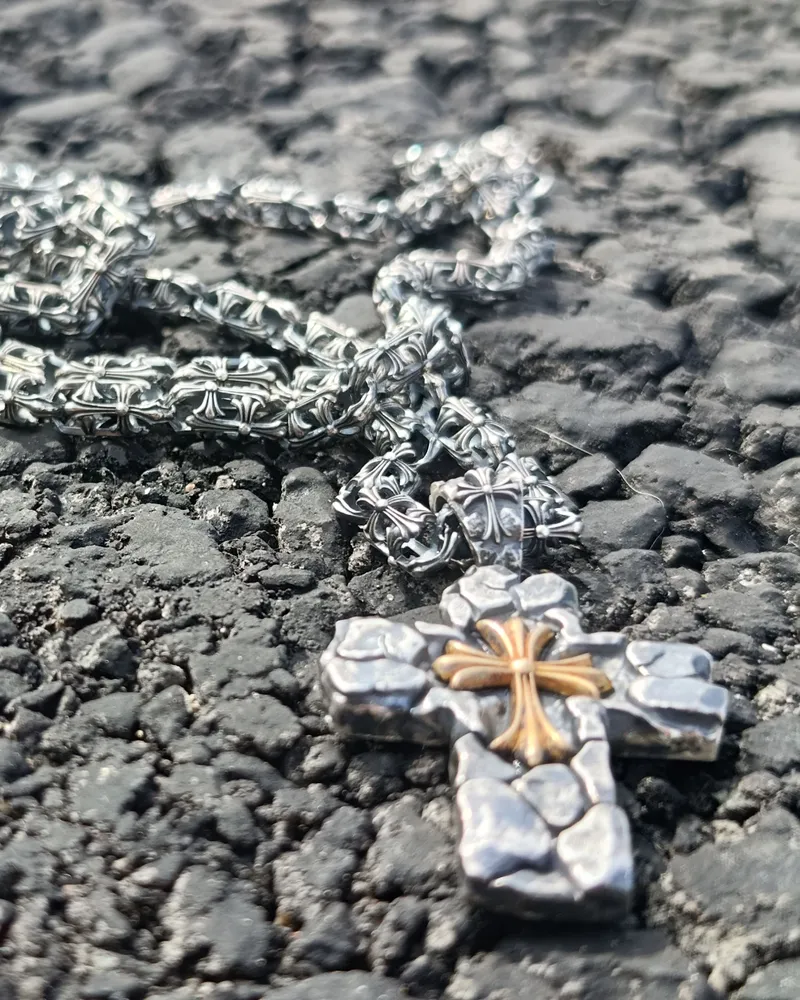 Цепь и подвес в стиле Chrome Hearts
