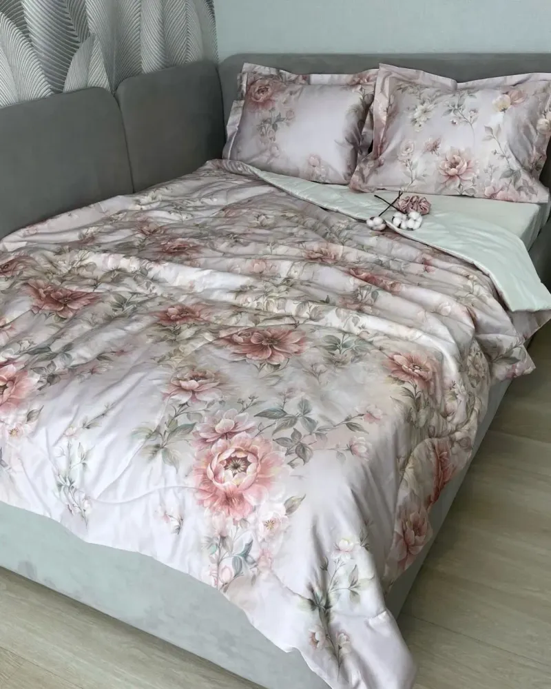 Постельное бельё с одеялом, из сатина люкс, 100% хлопок, 300ТС