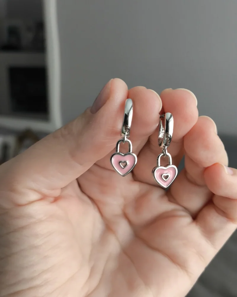 Серьги сердце