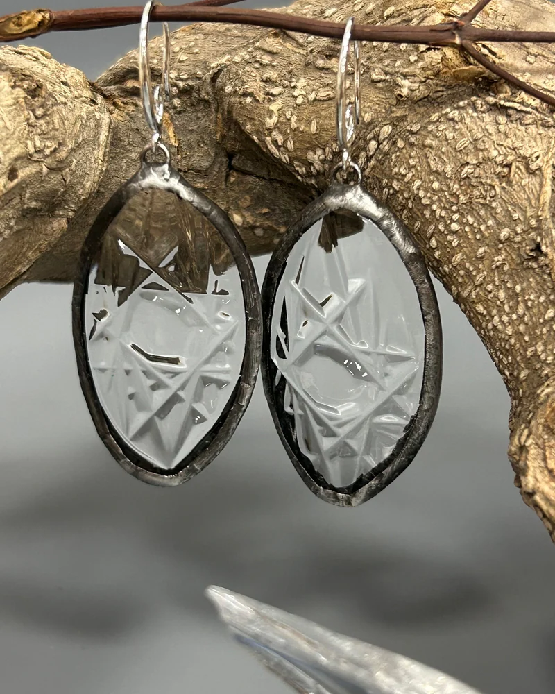 Серьги из винтажного хрусталя