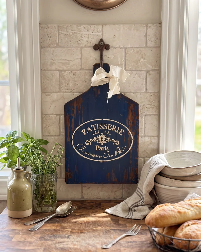 Синяя интерьерная доска «Patisserie» — Синяя доска «Patisserie»