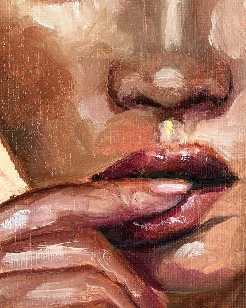 Портрет девушки. Картина маслом 20×30 см — 20×30 см