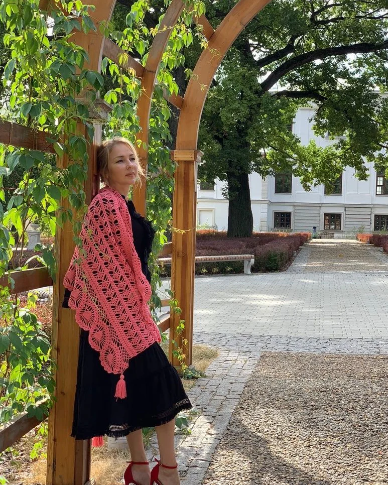 Палантины вязаные