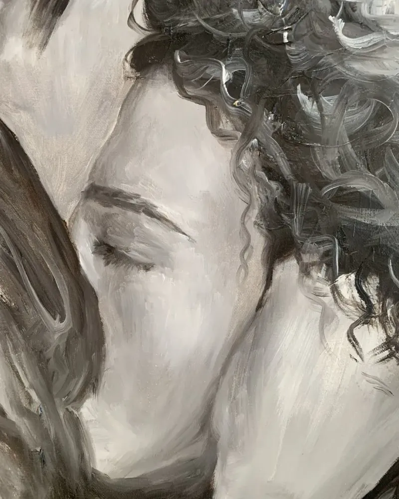 Встреча. Картина маслом 50×60 см — 50×60 см