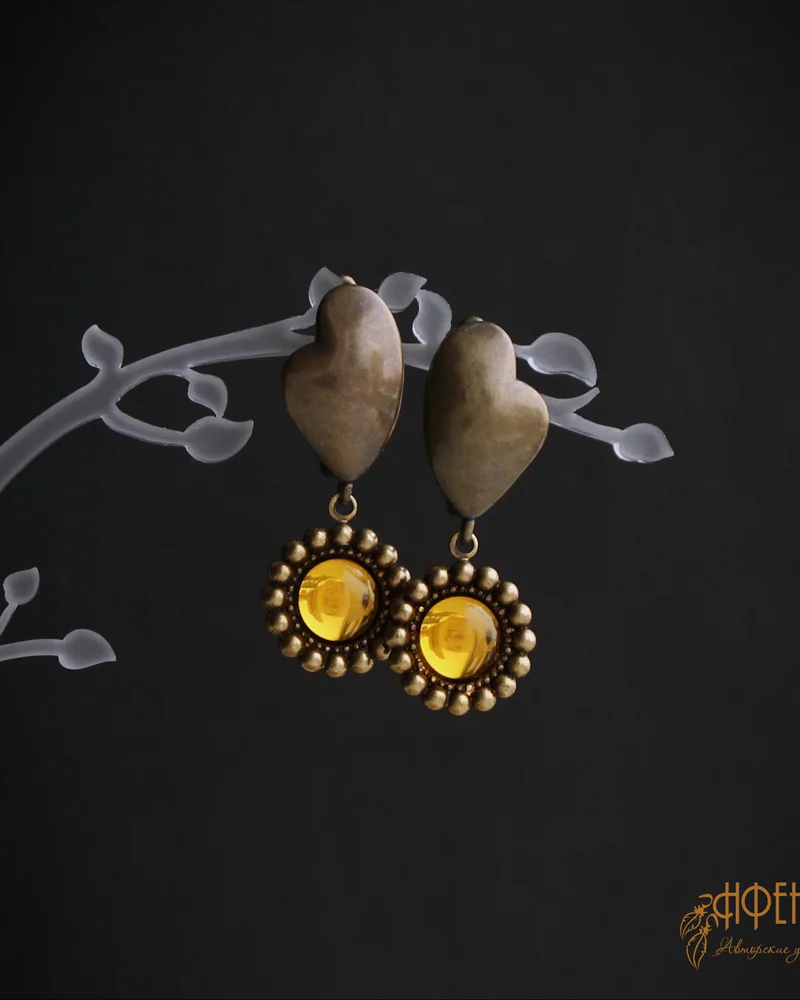 Серьги "Сердечки"