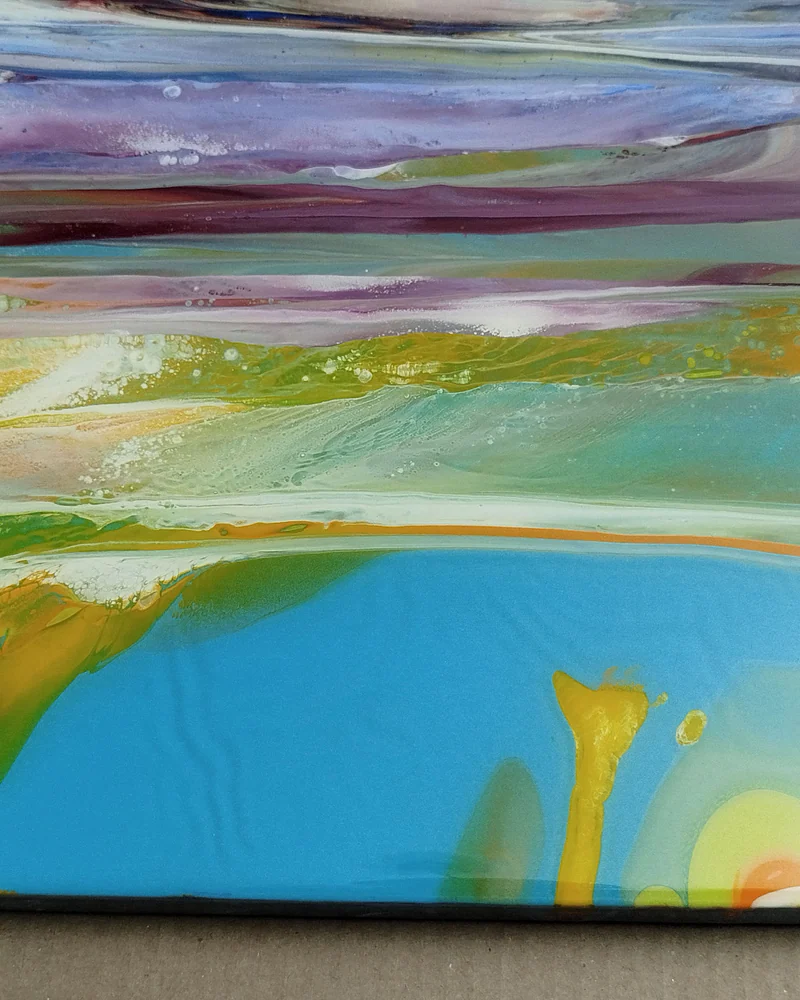 СИРЕНЕВОЕ НЕБО.50x50cm