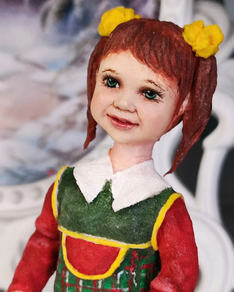 Ёлочная игрушка из ваты
