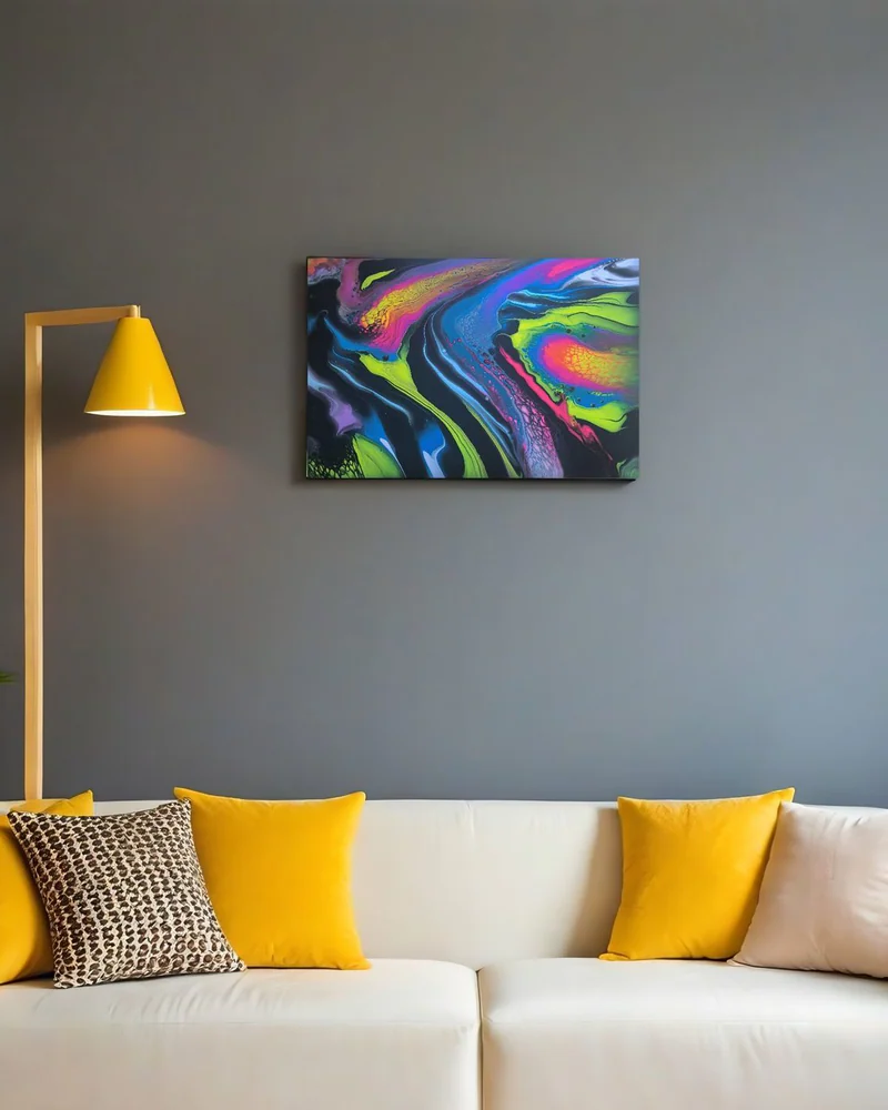 Картина жидким акрилом (fluid art) 40х60 см