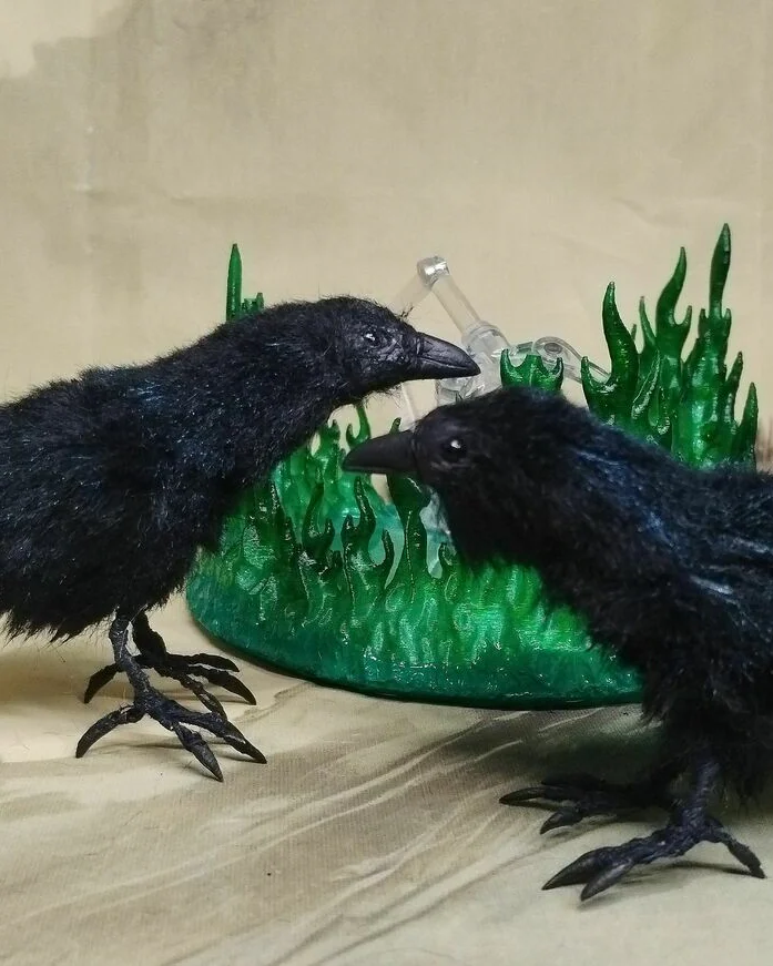 Ворон чёрный, миниатюра 1:6 и 1:4 — Ворон чёрный, миниатюра 1:6 и 1:4
