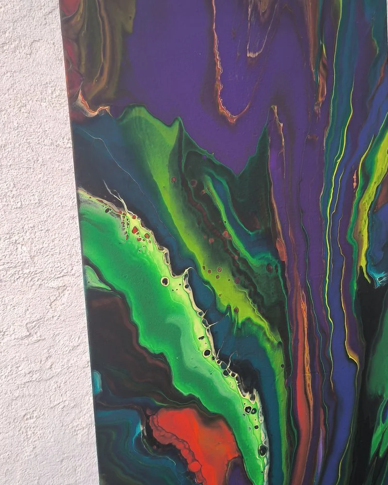 Картина жидким акрилом (fluid art) 30х60 см