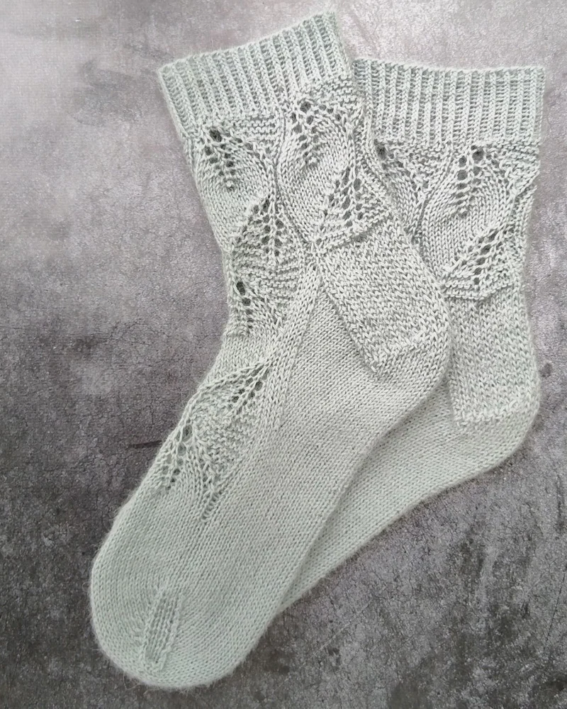 Шерстяные носки ручной вязки 38-39 носки для дома и в обувь