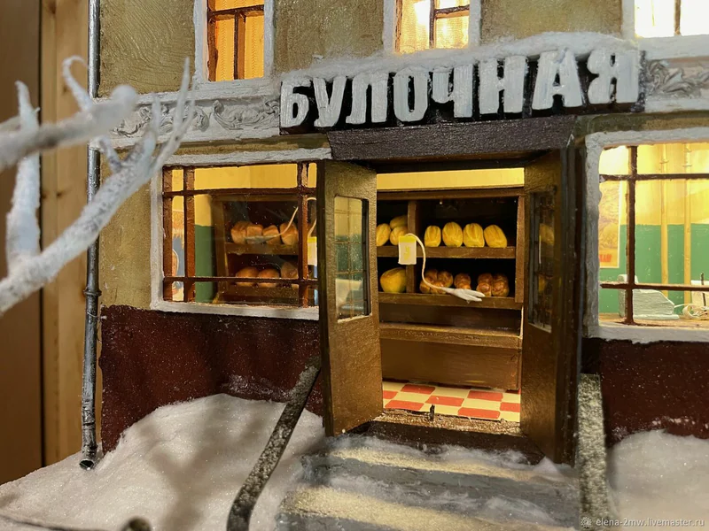 Ночник Булочная / миниатюра домик