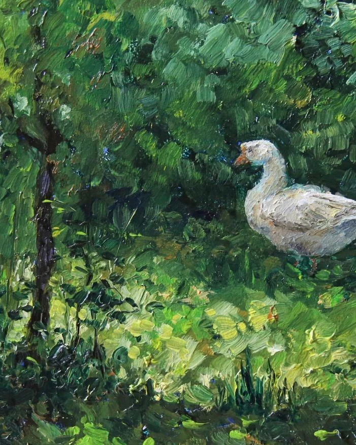Летние прогулки. Серия работ маслом