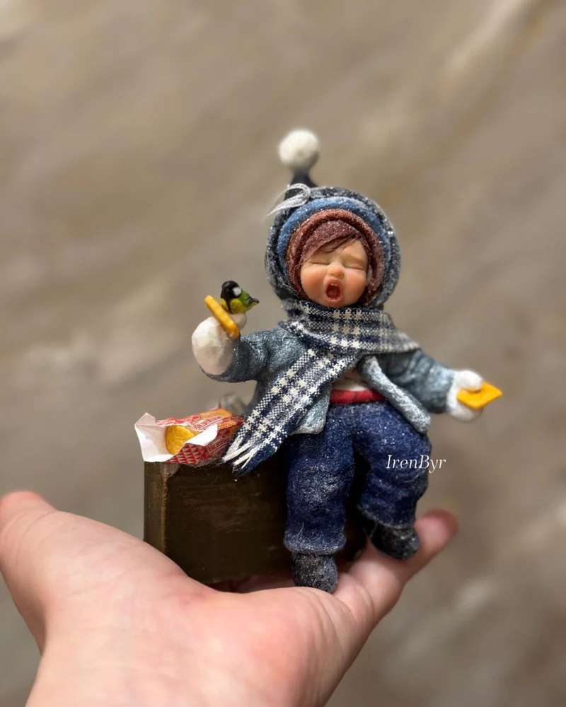 Ватная ёлочная/интерьерная игрушка