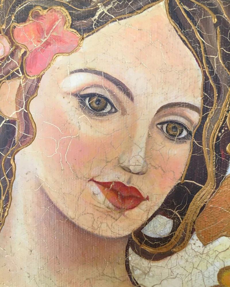 Репродукция по Альфонсу Мухе, 135×55 см